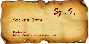 Szikra Imre névjegykártya